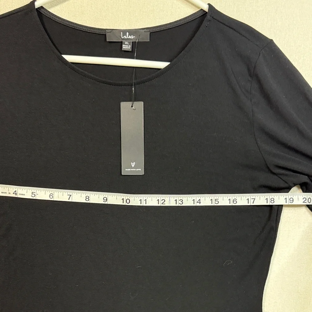 Lulu's Black Long Sleeve Dress